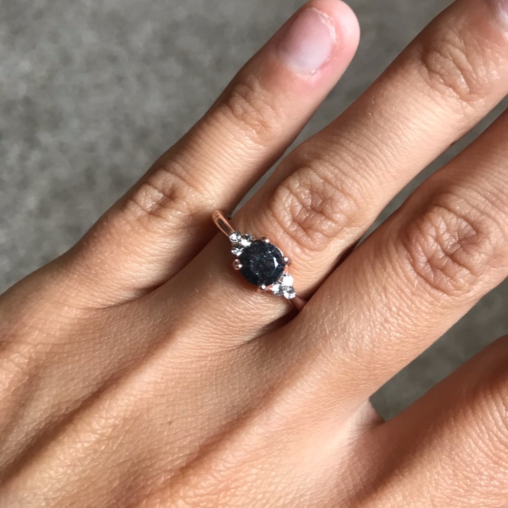 Celestial stone rose gold ring - Picture 3 of 7